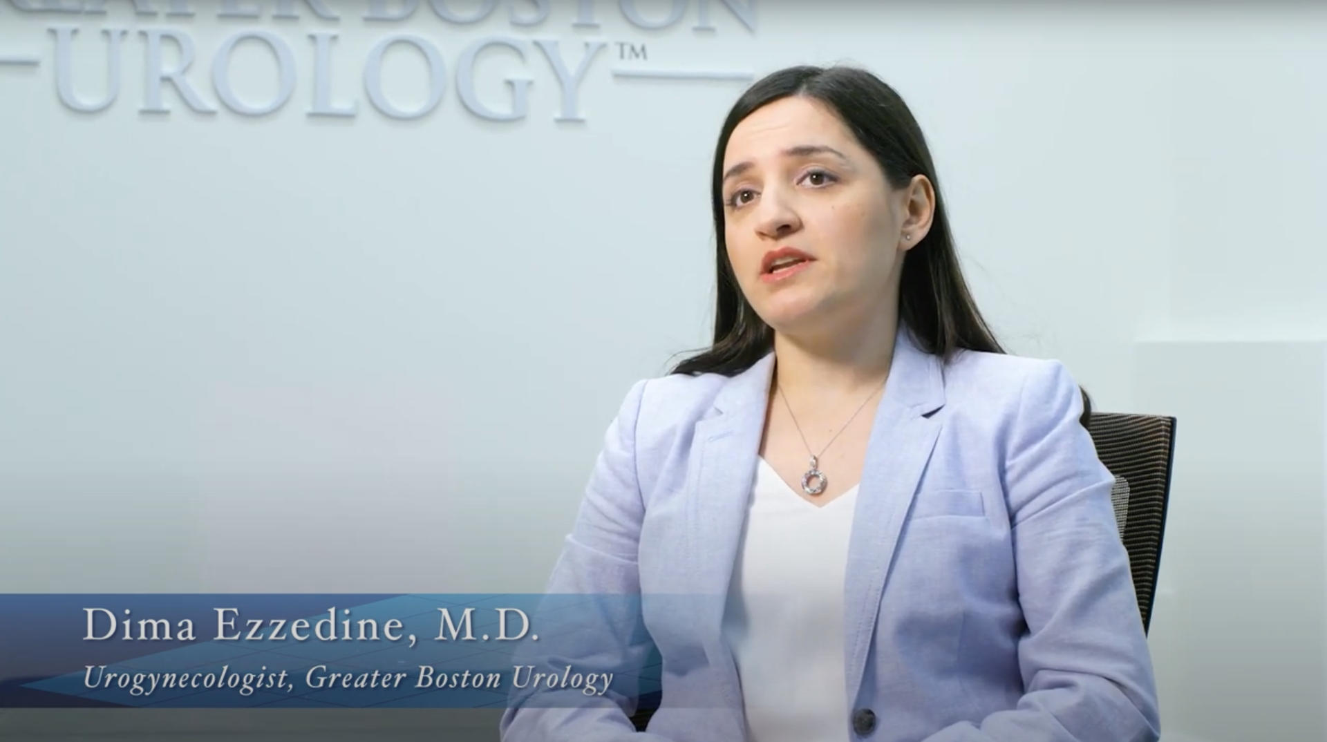 Screenshot of Dr. Dima Ezzedine from video